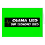 Obama lied economy died anti Obama