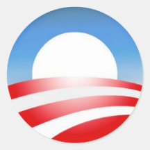 Obama Logo Round Sticker
