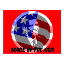 Obama made in the USA Post Card
