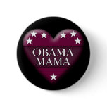 obama mama. patriotic heart. pins