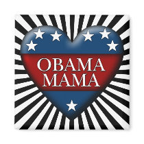 obama mama. patriotic heart.