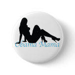 obama mama. sexy silhouette. v2. buttons