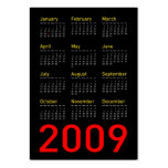 Obama Memorabilia - 2009 Pocket Calendar business cards