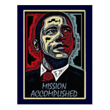 Obama Mission Accomplished 5 Postcard