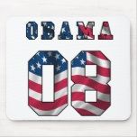 obama mouse pad with american flag