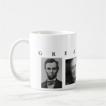 OBAMA MUG: GREATNESS Lincoln FDR JFK Obama