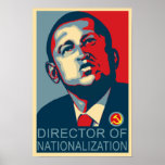 Obama Nationalisation poster posters