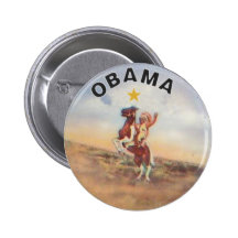 Obama / Native American Button