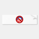 Obama + no sign bumper sticker