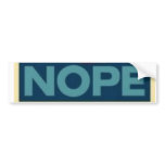 Obama Nope Bumper Sticker bumper stickers
