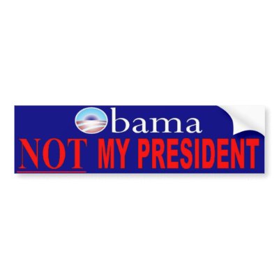 Obama - Not my president Bumper Stickers by Middlemancrisis