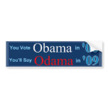Obama - Odama Bumper Sticker bumper stickers