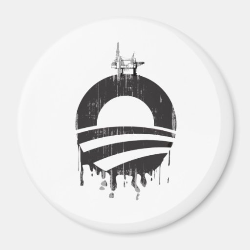 Obama Oil Rig Faded.png Magnet