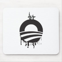 Obama Oil Rig Mousepads
