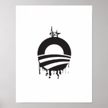 Obama Oil Rig Print