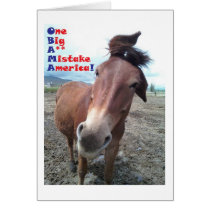 OBAMA - One Big A** Mistake America! Greeting Cards