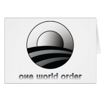 Obama One World Order Greeting Card