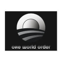 Obama One World Order Postcards