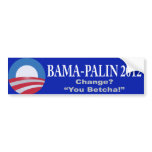 Obama-Palin 2012 bumper stickers