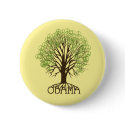 Obama Peace Tree Button