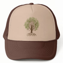 Obama Peace Tree Mesh Hat