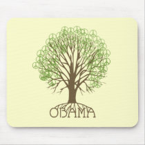 Obama Peace Tree Mouse Mat