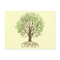 Obama Peace Tree Postcards