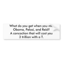 Obama, Pelosi and Reid = 3 trillion