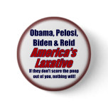 Obama, Pelosi, Biden & Reid Pinback Buttons
