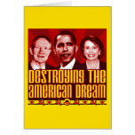Obama Pelosi Reid - Destroying the American Dream cards