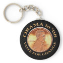 Obama Penny Keychain