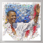 Obama Photo-Mosiac Poster