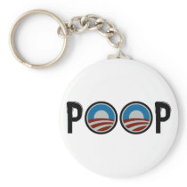 Obama = POOP! Keychain