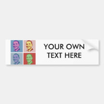 OBAMA POP ART -.png Bumper Stickers