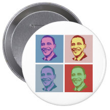 OBAMA POP ART -.png Pinback Button