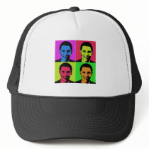 Obama Portrait Mesh Hats