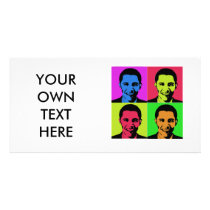 Obama Portrait Personalized Photo Card