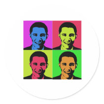 Obama Portrait Stickers