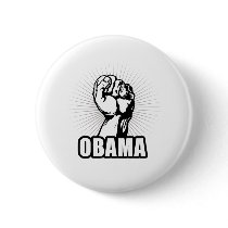 OBAMA POWER PINBACK BUTTON