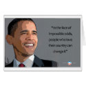 Obama President in the Face of Impossible Odds cards
