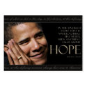 Obama Quote Card business cards
