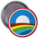 Obama Rainbow Symbol 2012 Button