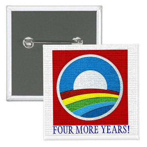 Obama Rainbow Symbol 2012 Pins
