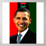 Obama Red Black and Green II Print