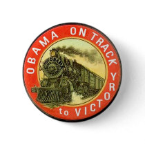Obama Retro Train Button
