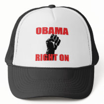 OBAMA RIGHT ON MESH HAT