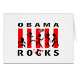Obama Rocks Greeting Cards