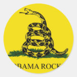 Obama Rocks Round Sticker