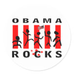 Obama Rocks Sticker