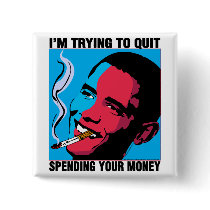 Obama Says: I'm Trying To Quit Button